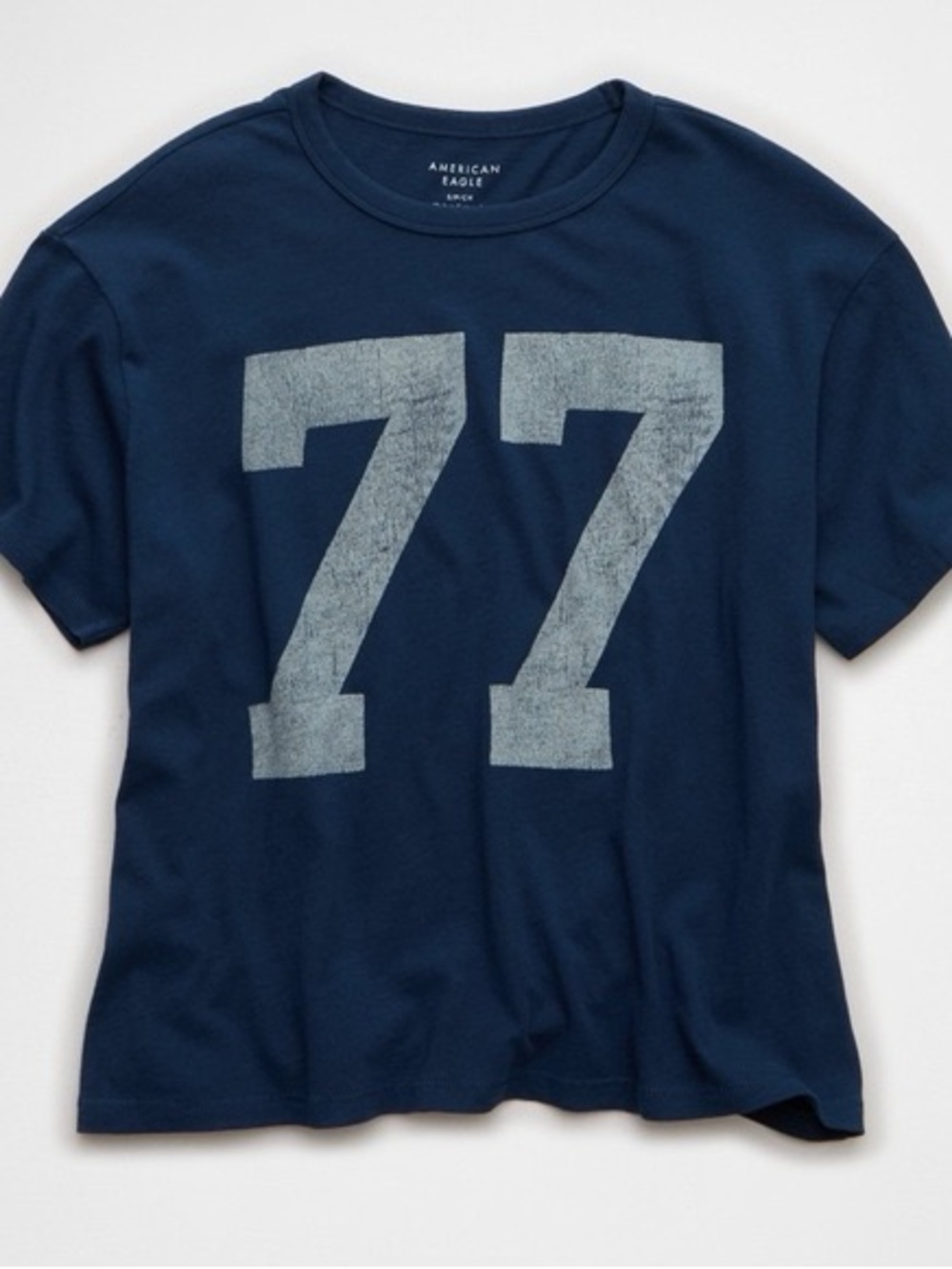 American Eagle Navy Graphic '77' Tee Size XL, NWT - Picture 4 of 5